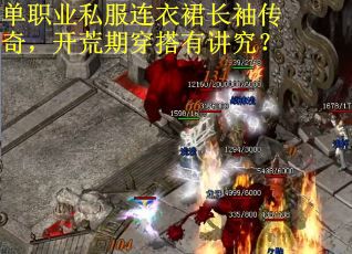 單職業私服連衣裙長袖傳奇，開荒期穿搭有講究？